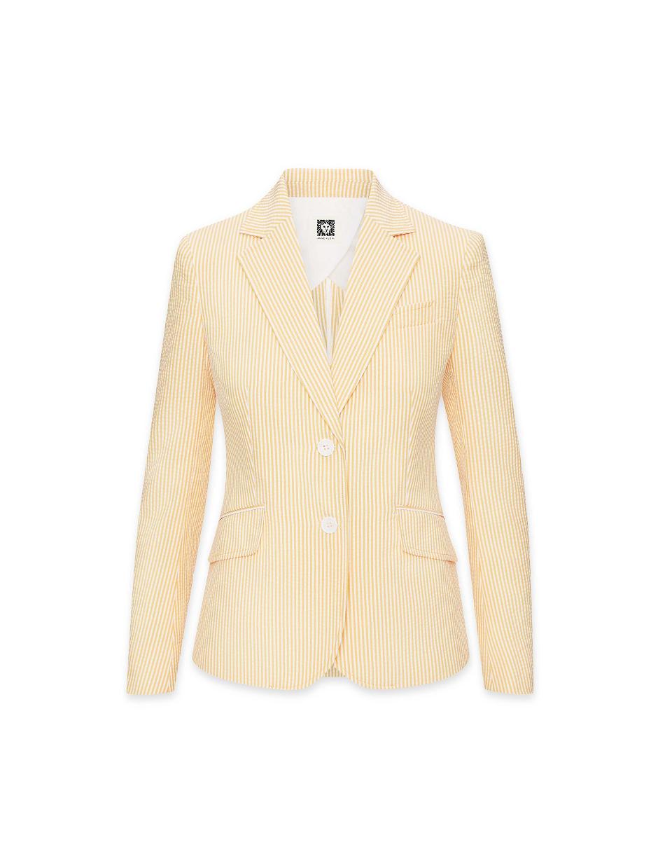 Blazer Anne Klein Seersucker Two Button Clearance   | PCS-0894720